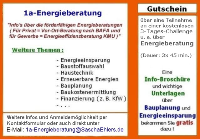 1a Gutschein Energieberatung.